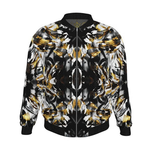 Mens Reversible Silk Bomber Jacket