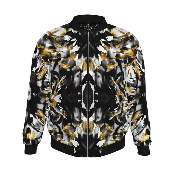 Mens Reversible Silk Bomber Jacket