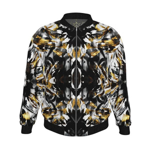 Mens Reversible Silk Bomber Jacket