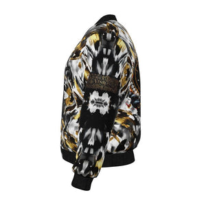 Mens Reversible Silk Bomber Jacket