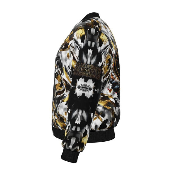Mens Reversible Silk Bomber Jacket