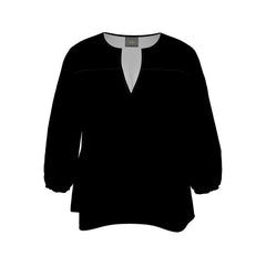 Vinron Womens Blouse Elegant Black