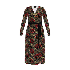 Vinron Gold Rose Wickelkleid