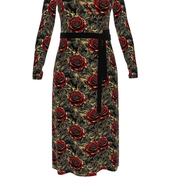 Vinron Gold Rose Wickelkleid