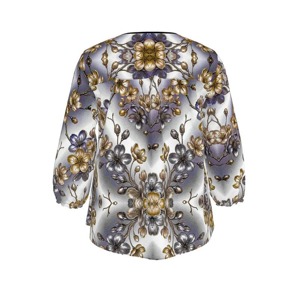 Vinrons Orchideen Bluse