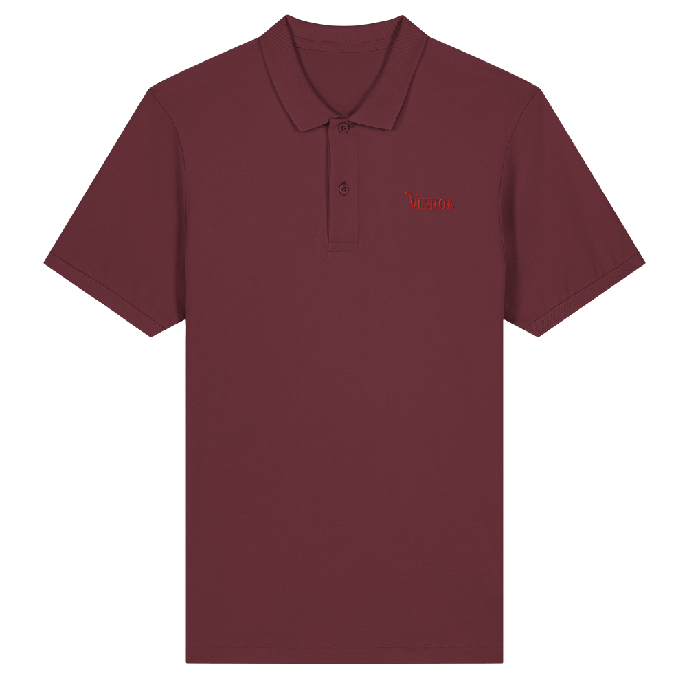 Vinron Red Polo-Shirt - Organic Fitted Poloshirt
