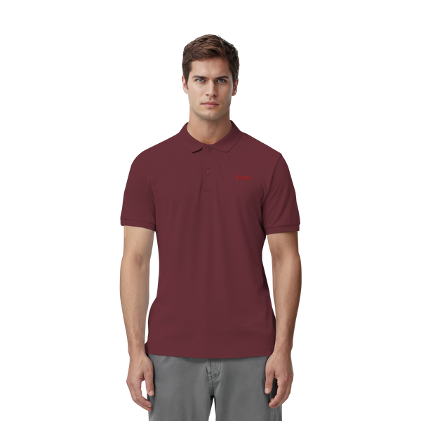 Vinron Red Polo-Shirt - Organic Fitted Poloshirt