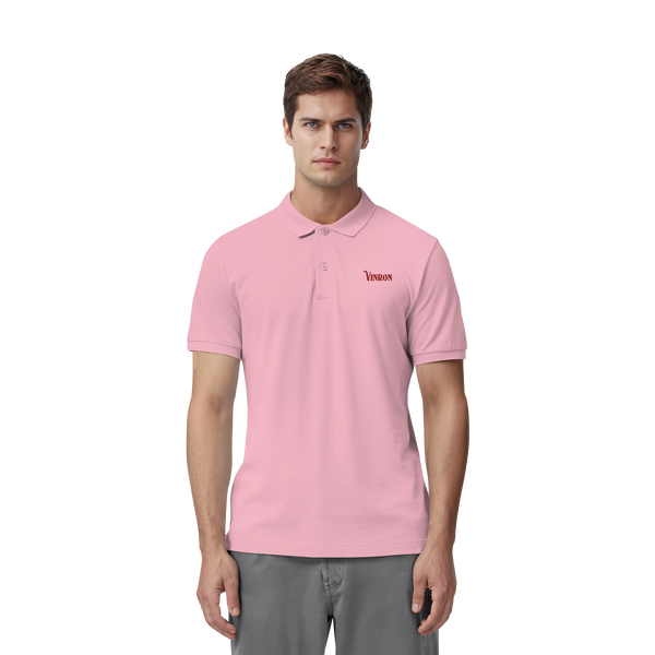 Vinron Red Polo-Shirt - Organic Fitted Poloshirt