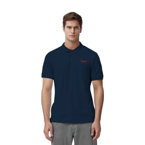 Vinron Red Polo-Shirt - Organic Fitted Poloshirt