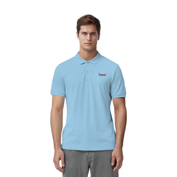 Vinron Red Polo-Shirt - Organic Fitted Poloshirt