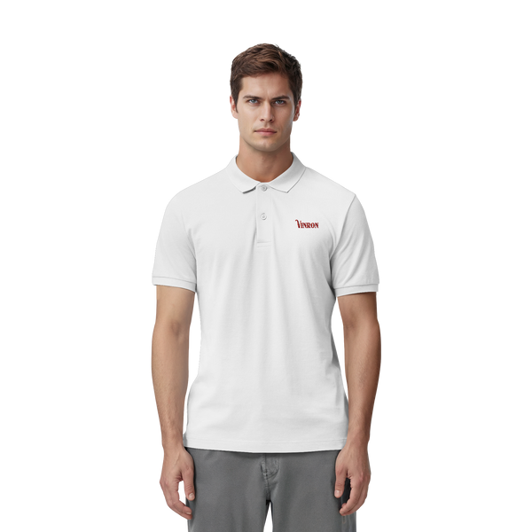 Vinron Red Polo-Shirt - Organic Fitted Poloshirt