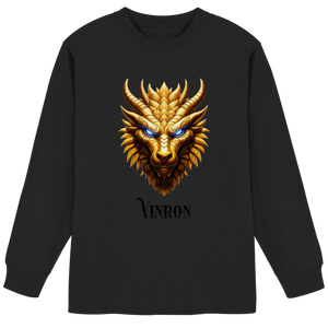 Vinron Dragon with Vinron  - Organic Heavy Oversized Longsleeve T-Shirt