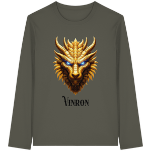 Vinron Dragon with Vinron  - Organic Longsleeve T-Shirt